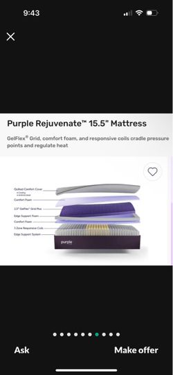 Purple Rejuvenate 15.5" Mattress