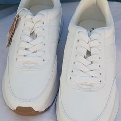 Project Cloud Women's Memory Foam Sneakers Cream Size 10