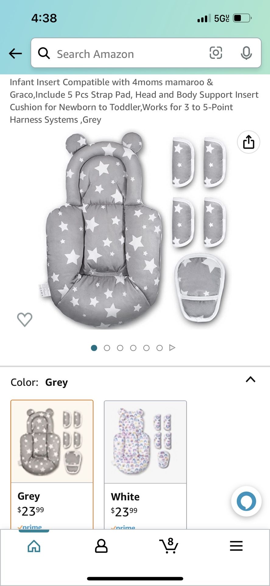 Babe Cuxe Infant Car Seat Full Body Support