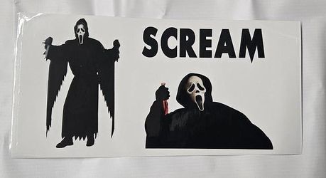 Scream Scary Thriller UV Sticker
