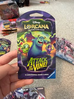 Disney Lorcana TCG Attack of the Vines! Sleeved Booster Pack 2 Pack Lot