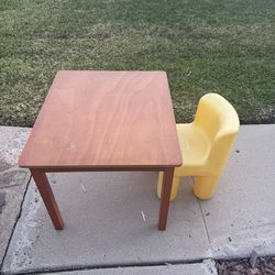 Toddler chair and table