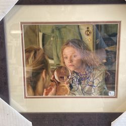 Dakota Fanning Signed Photo /w Custom Frame