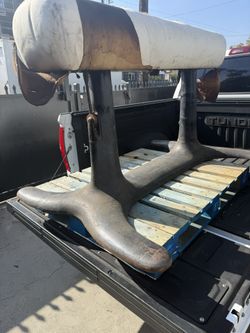 Antique pommel horse manufactured by Narragansett Machine Co, Providence, R.I., USA.