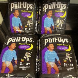 Huggies diapers pull ups size 3T/4T 