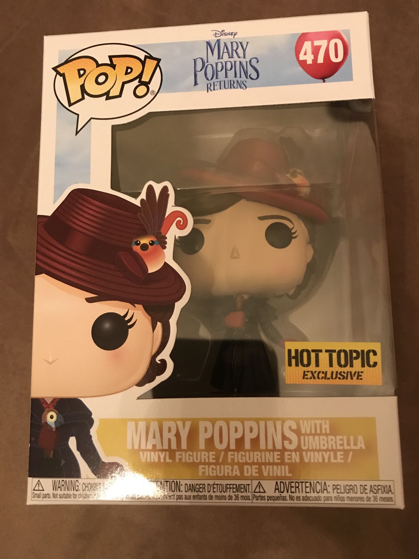 Funko pop exclusive Disney Mary poppins with umbrella