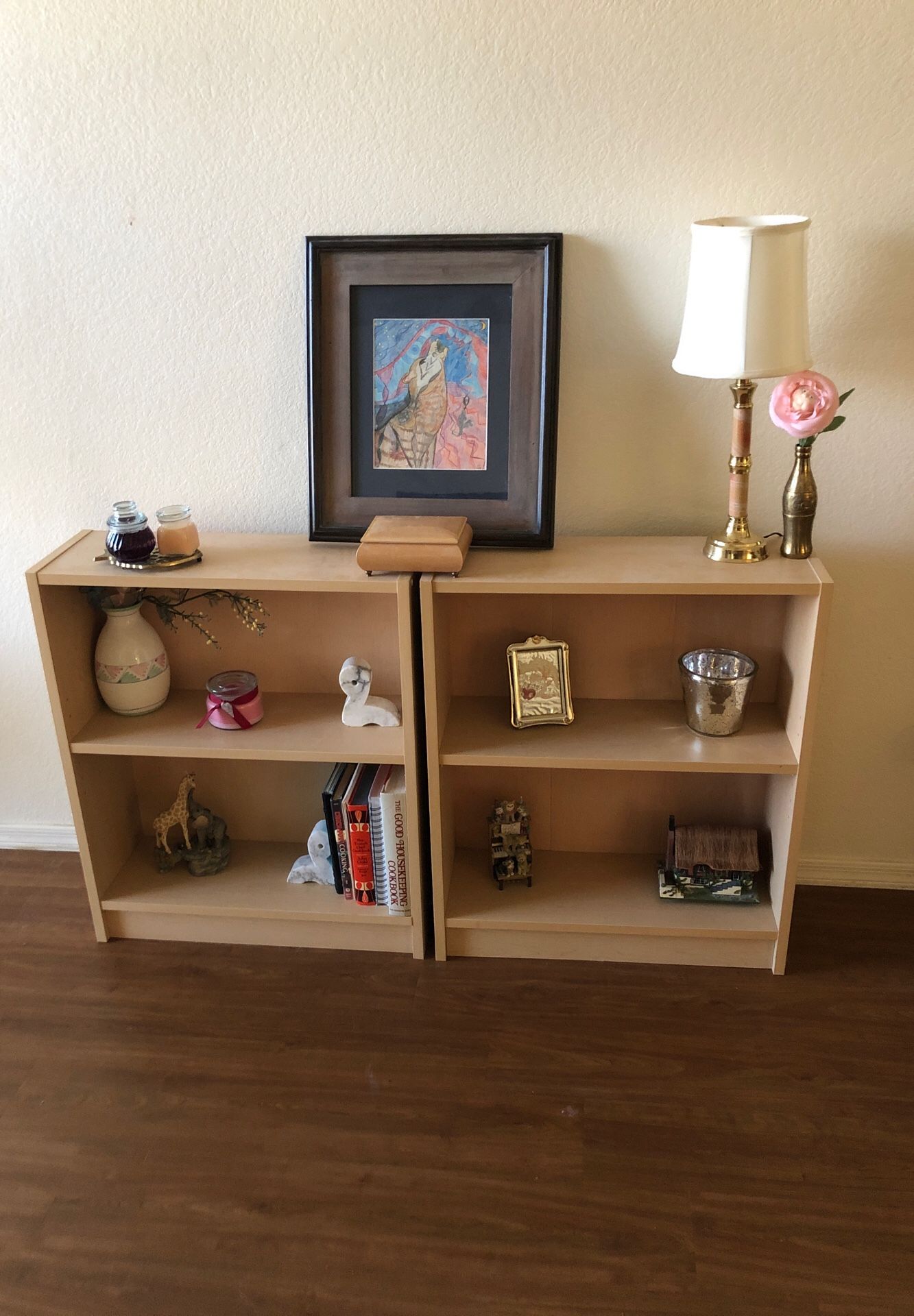 Set of book shelves