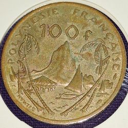 1994 Fench Polynesia 100 Francs Coin