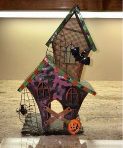 Halloween Home Decor Pier 1 Metal Haunted House Display