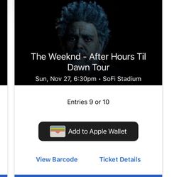 The Weekend Gold Premuim Tickets Sofi Steduim 