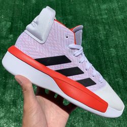 ADIDAS PRO ADVERSARY MID 2019 “WHITE / ACTIVE RED” (Size 9.5, Men’s)