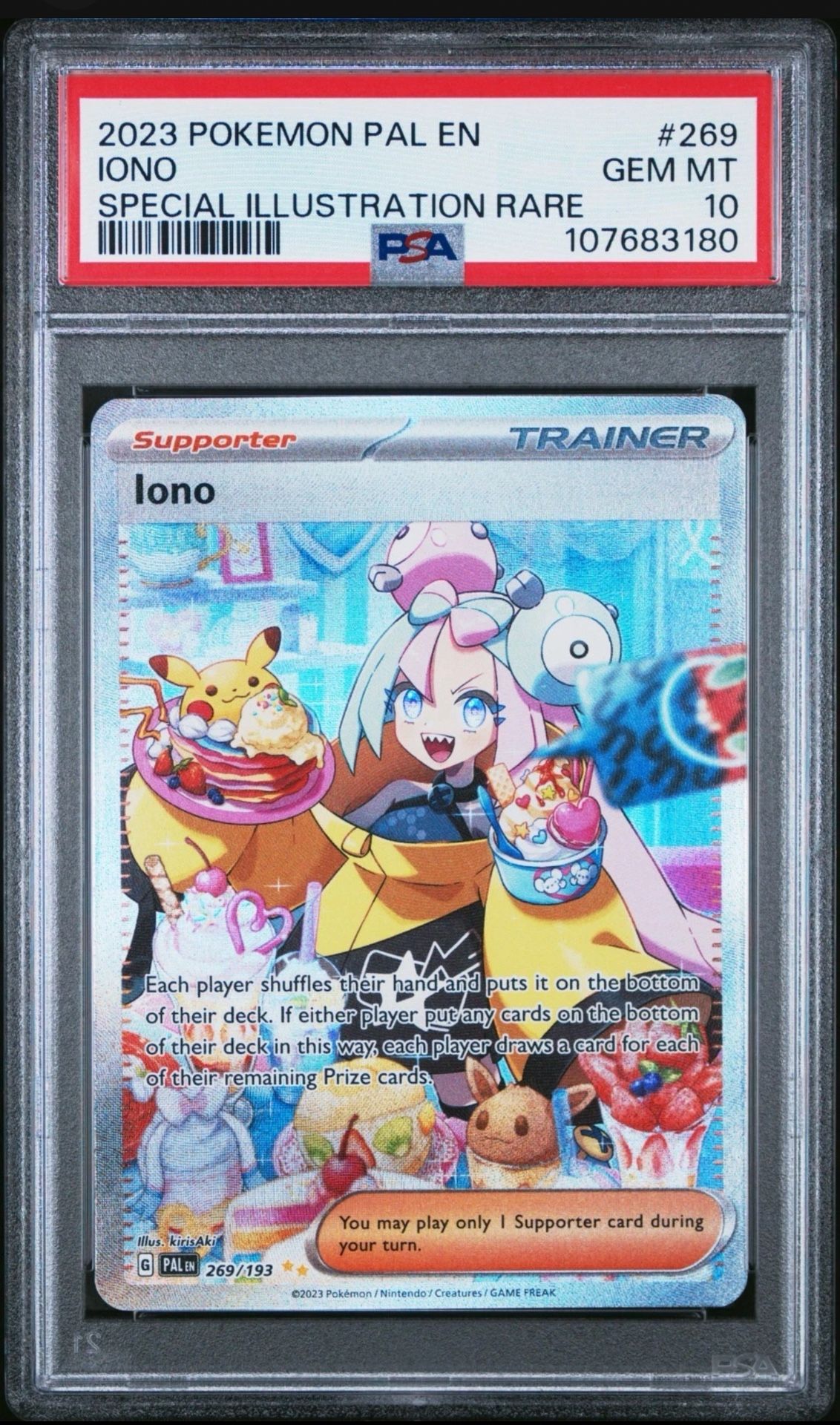 Pokemon Card IONO Paldea evolved PSA 10
