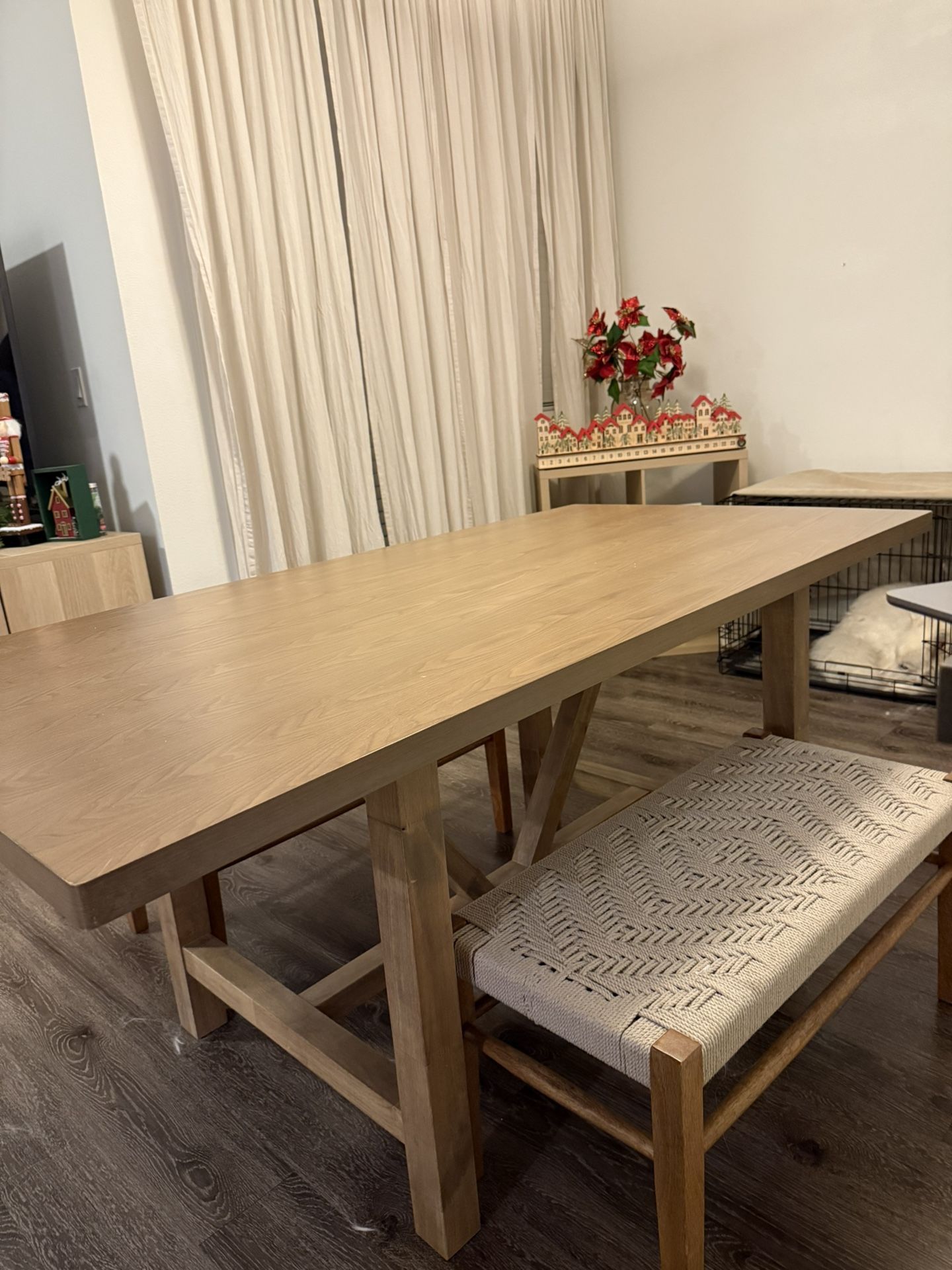 Long dining table