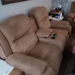 1  Recliner Sofa And 1 Loveseat 
