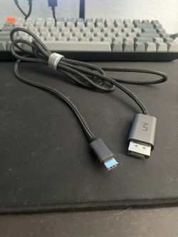 6 FT Braided uni USB C to DisplayPort Video Cable