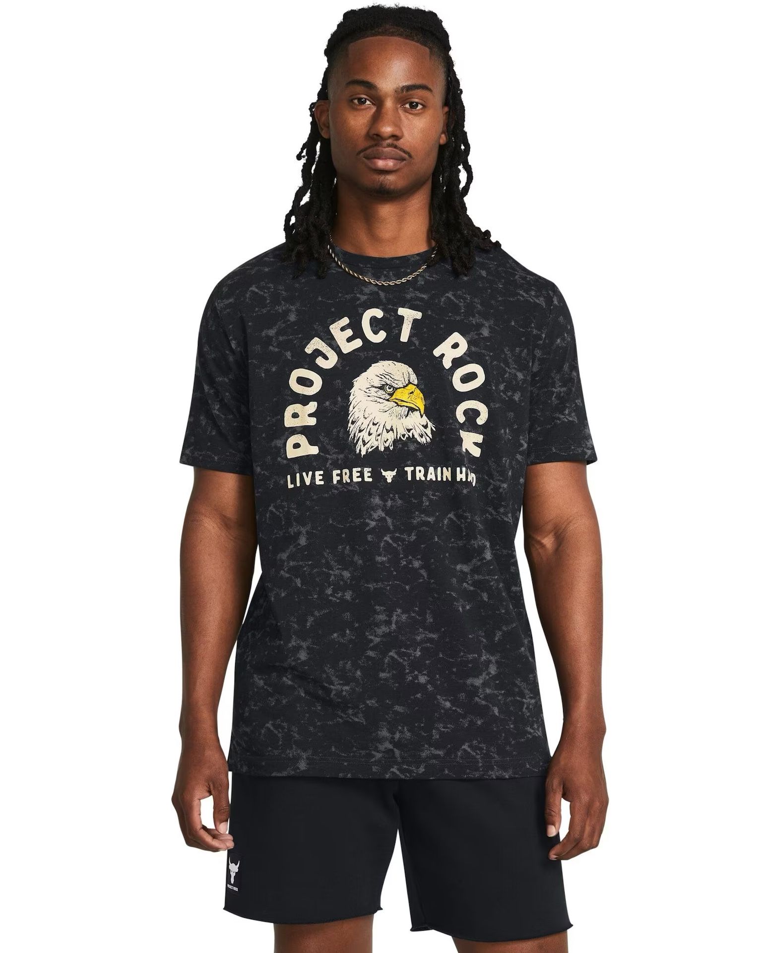 UA Men's Project Rock Live Free Graphic Short Sleeve