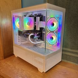 White RTX Gaming PC - Ryzen 7, 1TB NVMe, Nvidia/RGB