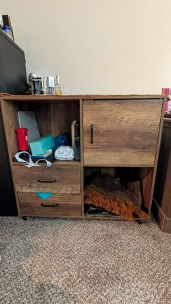 Wood Storage Cabinet