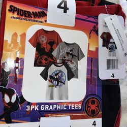 New 3pack Boys Character Tshirts. Size 4