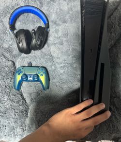 Ps5 with controller and headset razor both limited edition