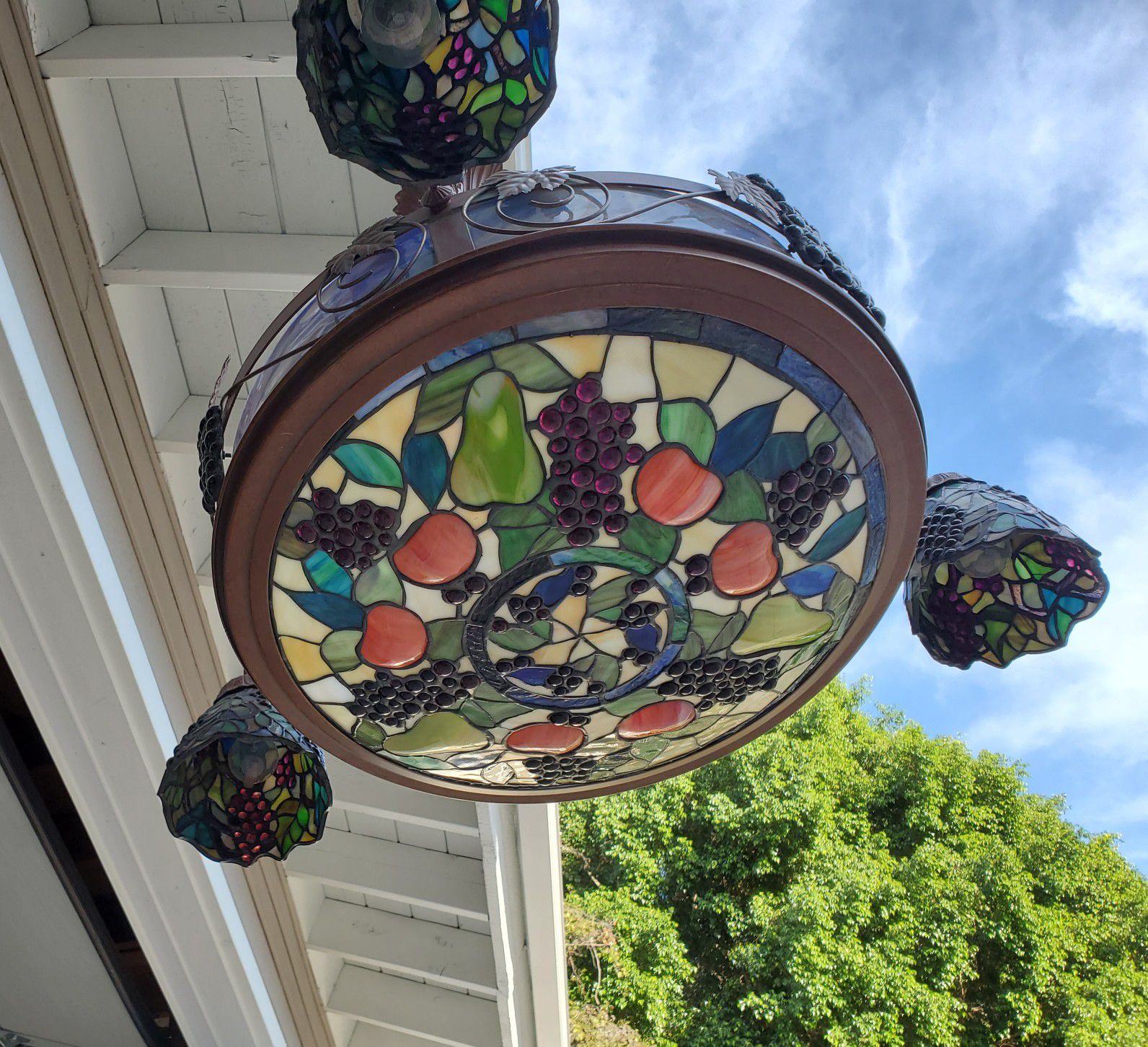 Stained Glass Chandelier Light