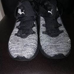 Puma Enzo 2 Multi Black White 195213-01 Knit Sneakers Trainers Mens US 10.5

