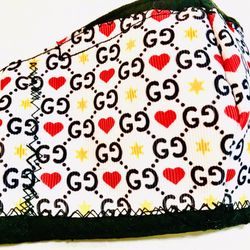 Double GG Print 3 Layer Adjustable Nose/Ear Mask