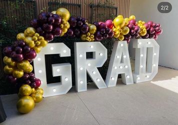 Marquee letters GRAD