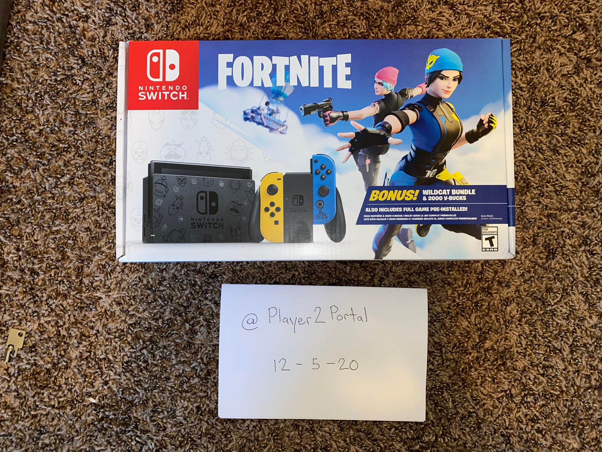 Nintendo Switch Fortnite Wildcat Bundle WITH BONUS FREE GAME!