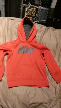 Orange Nike hoodie sweatshirt youth m