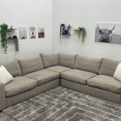 Grey Sectional Couch - Free Delivery 