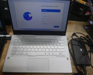 ASUS ROG G14 GA401Q 14" 5800HS 16GB RAM 1TB SSD GTX 1650. USED. TESTED. IN A GOOD WORKING ORDER. NOTE SOMETIMES FAN RUNS LOUD. WITH CHARGER. F250016