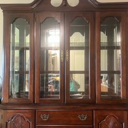 antique pine hutch