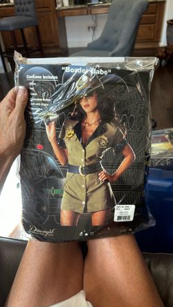 Halloween Costume, Woman Mile High And Border Patrol