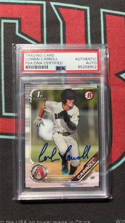 2019 Trading Card Corbin Carroll PSA AUTHENTIC AUTO