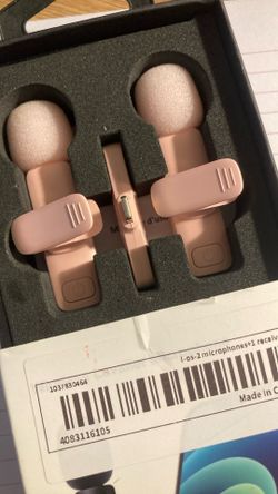 🔥 Pink Wireless Lavalier Mic – Ready to Use Today! 🔥