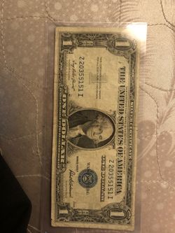 Blue seal dollar bills