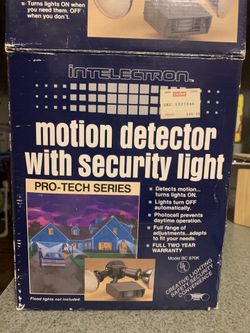 Motion detector with security light 💡