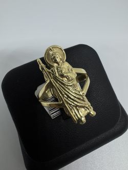 Mens Religious Ring 14KYG