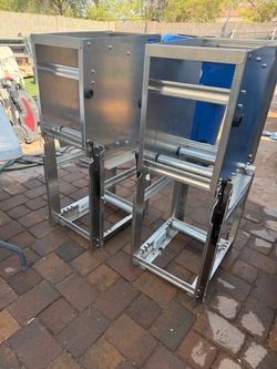 Stainless Steel Industrial Equipment Stands – Lot of 2