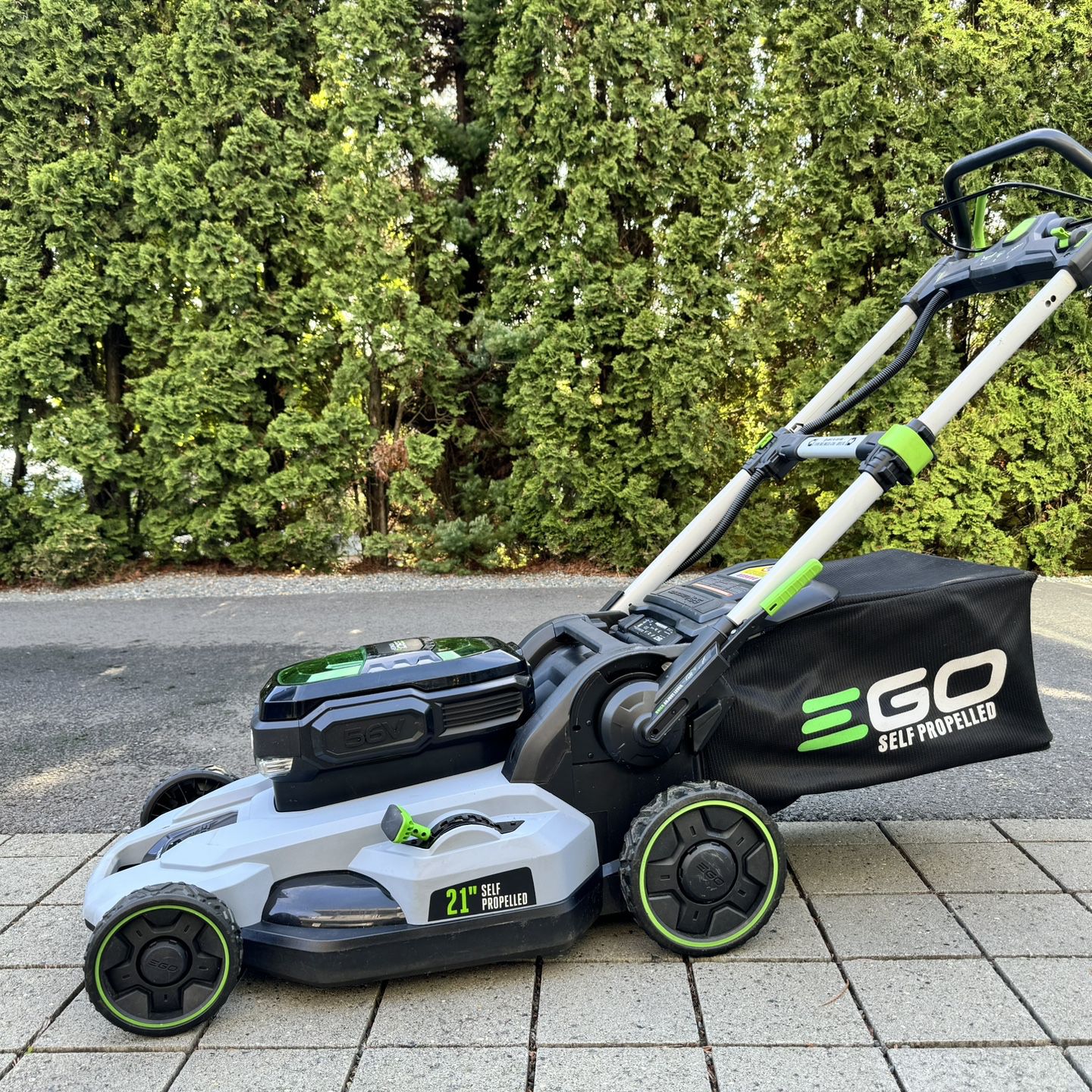 EGO LM2140SP 21” Self-Propelled Mower + Batteries + Accessories 