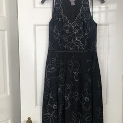 Black Floral Dress, Ann Taylor