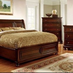 Brand New 4 PC Cherry Bedroom Set