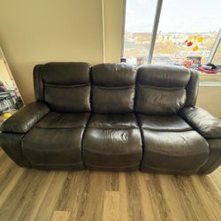 2 Piece Leather Couch