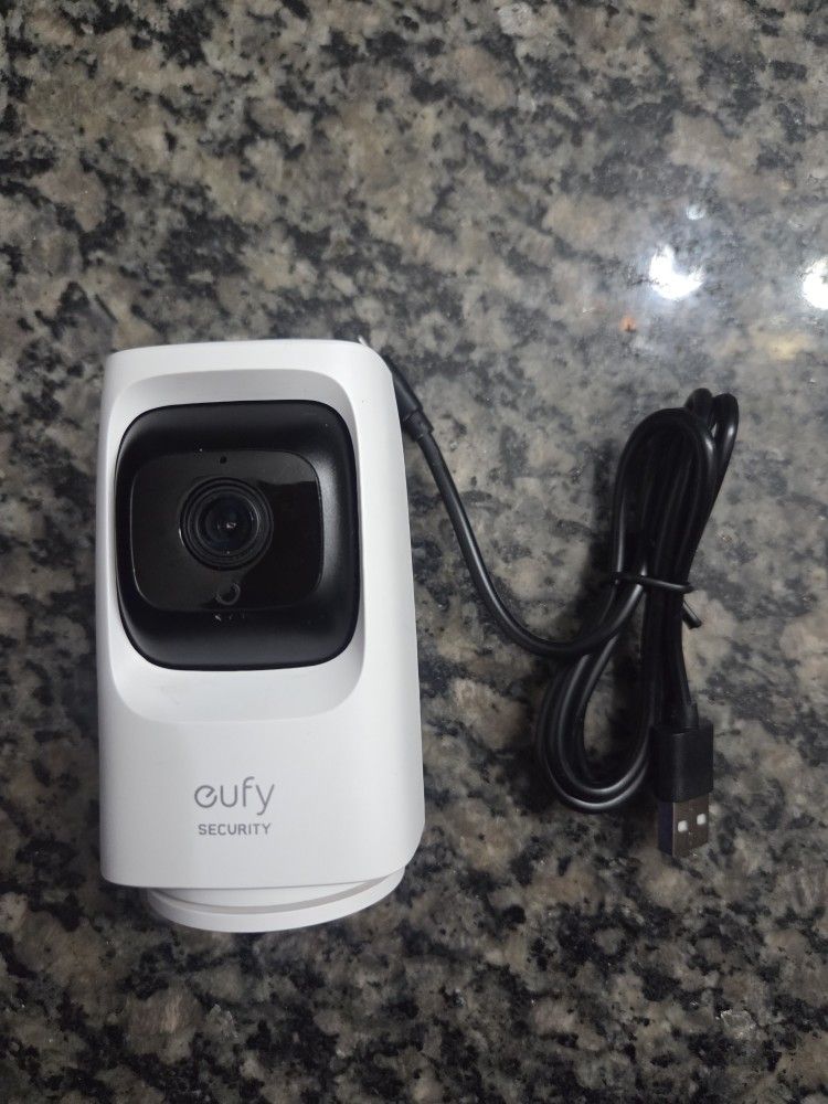 eufy - Indoor Wired 2K PTZ Security Camera with AI Detection - White