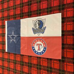 Brand New Dallas Area Teams Banner Flag 