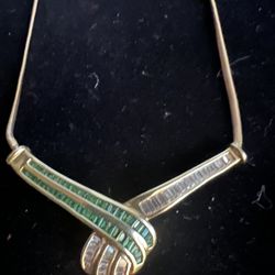 Women’s 14karat Emerald Necklace 