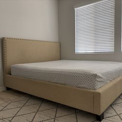 Cali King  Bed w/ Mattress