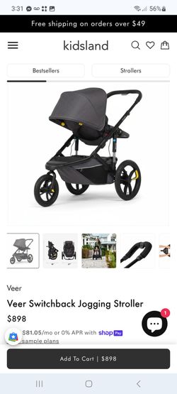 VEER Switch&Jog Jogging Stroller $750