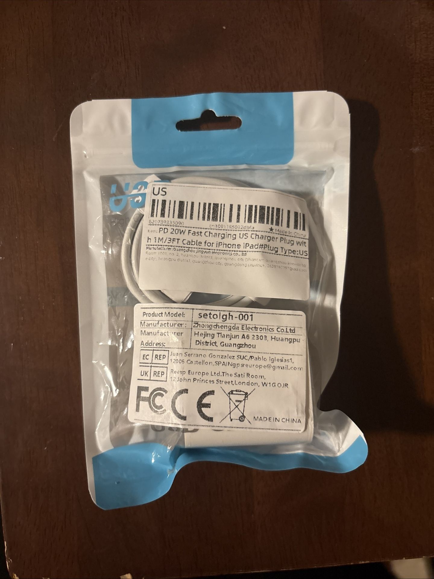 Apple Fast Charger Usb C Box With 3ft Usb C Cable To Lightning Charger For Iphones